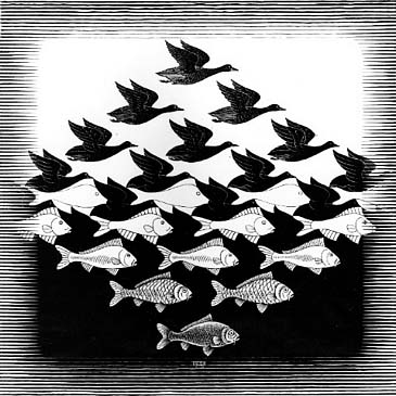 Sky and Water I - MC Escher